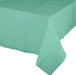 Fresh Mint Green Tablecover Tissue & Plastic Back 137cm x 274cm