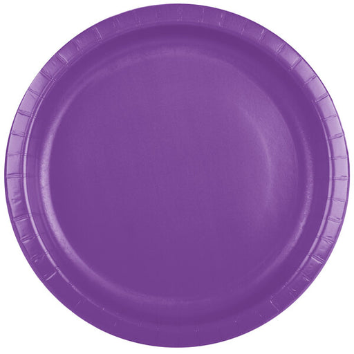 Amethyst Purple Banquet Plates Paper 26cm 24pk