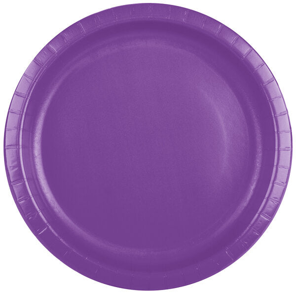 Amethyst Purple Banquet Plates Paper 26cm 24pk