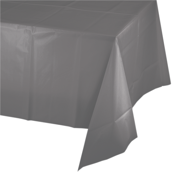 Glamour Gray Tablecover Plastic 137cm x 274cm