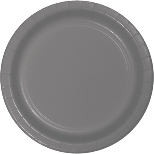 Glamour Gray Dinner Plates Paper 23cm 24pk