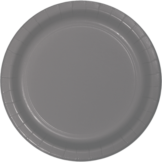 Glamour Gray Dinner Plates Paper 23cm 24pk