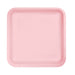 Classic Pink Square Lunch Plates Paper 18cm 18pk