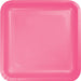 Candy Pink Square Dinner Plates Paper 23cm 18pk