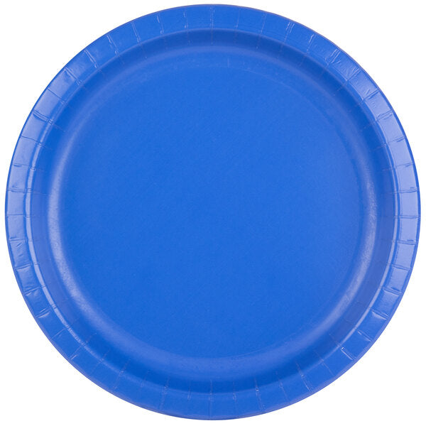 Cobalt Blue Banquet Plates Paper 26cm 24pk