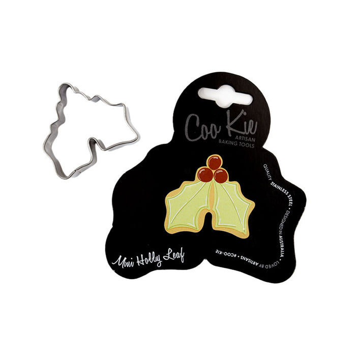 Cookie Cutter Mini Holly Leaf - Coo Kie