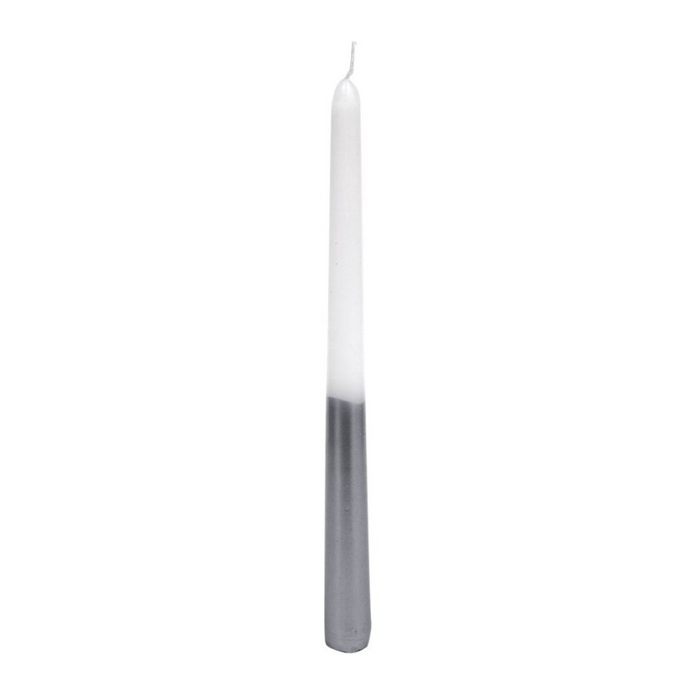 Ronis Candle Abra Christmas White Silver 4pk