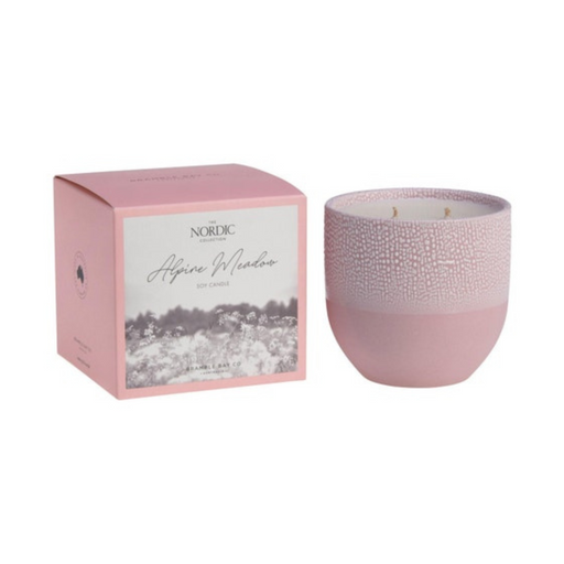 Ronis Candle NOR Alpine Meadow 140g Pink