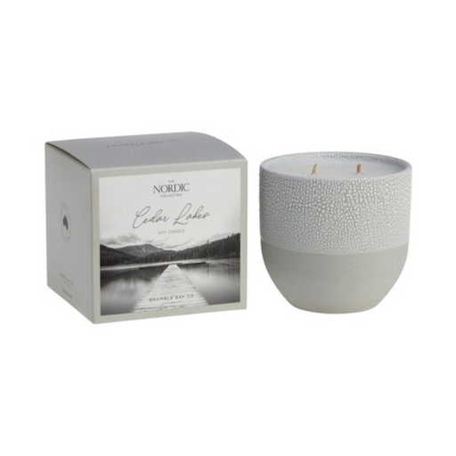 Ronis Candle NOR Cedar Lakes 140g Grey