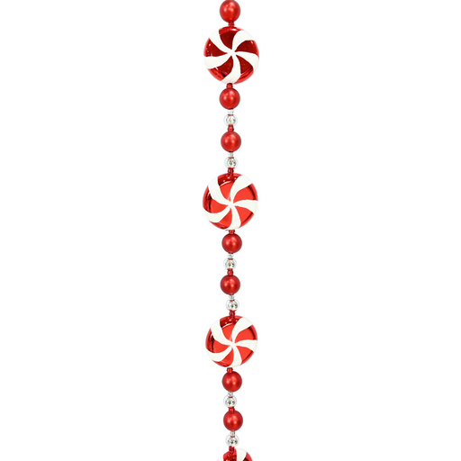 Ronis Candycane Lollipop Bauble Garland 180cm