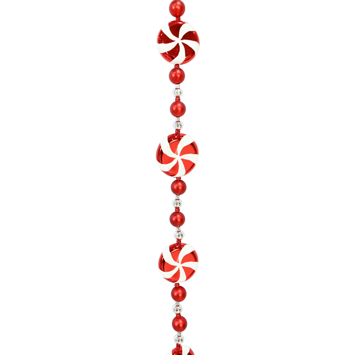 Ronis Candycane Lollipop Bauble Garland 180cm