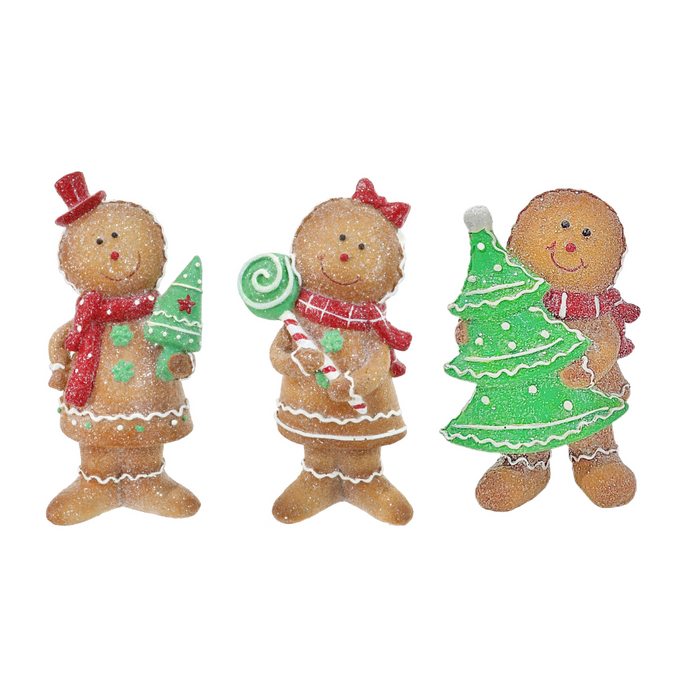 Ronis Ceramic Iced Gingerbread Figurine 20cm 3 Asstd