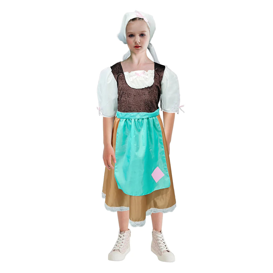 Children Olden Day Maid costume 6-9