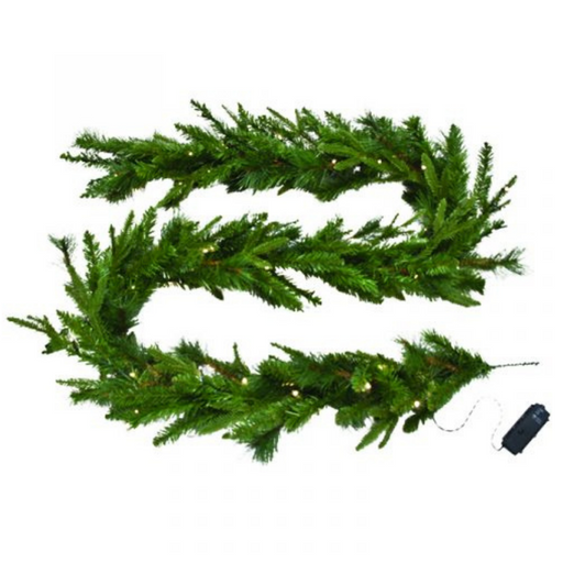 Ronis Christmas Garland Emerald Angel 2.7m Pre-Lit 100WW