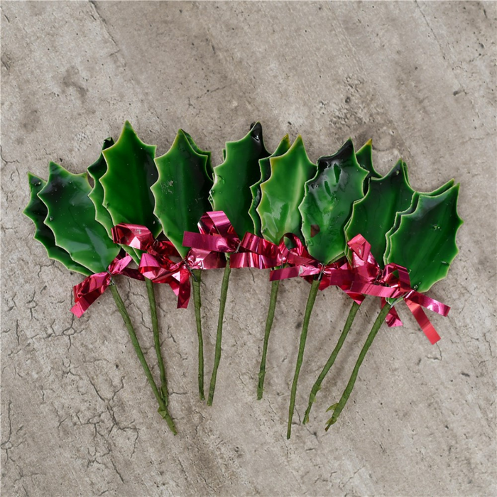 Ronis Christmas Holly Leaves 10pk