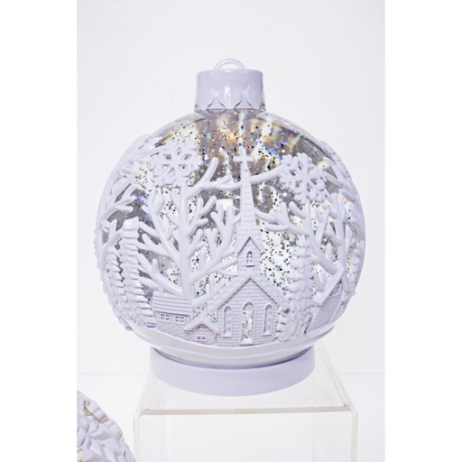 Ronis Christmas Lantern White Sphere Scene