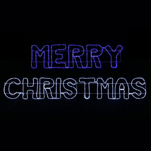 Ronis Christmas Sign Silhouette Blue+White Blue+White 2.7M