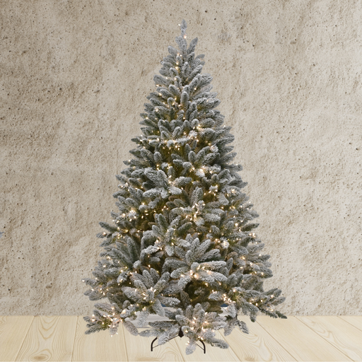 Ronis Christmas Tree Flocked Pollino 7.5ft 225cm