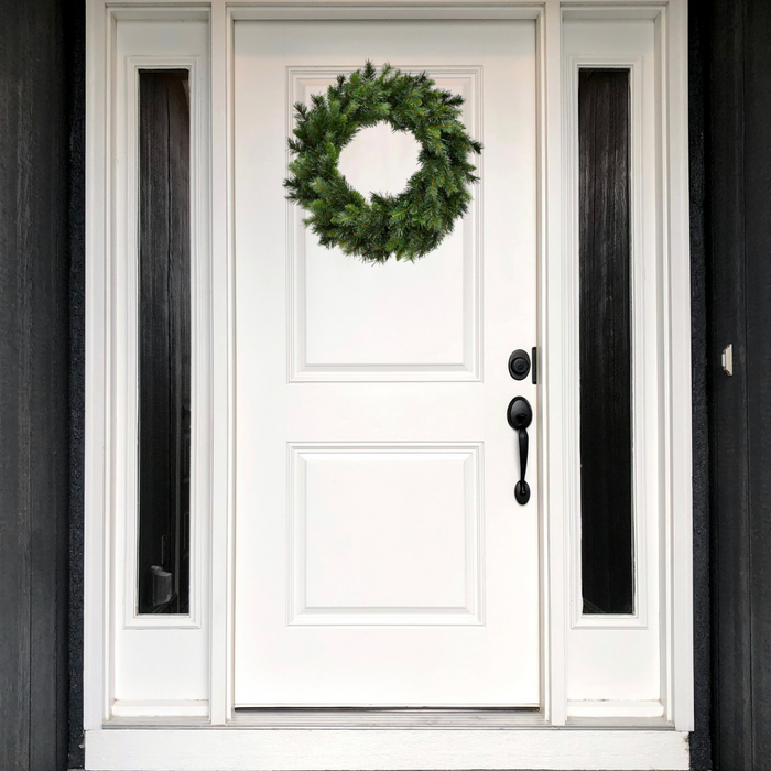 Ronis Christmas Wreath Frosted Carolina Spruce 76cm