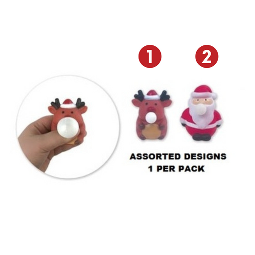 Ronis Christmas Bubble Squish Toy 2 Asstd