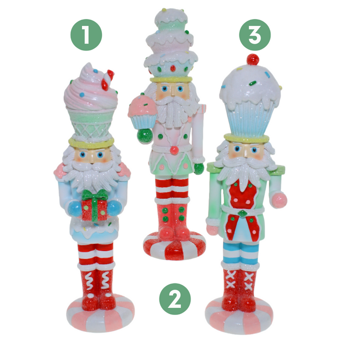 Ronis Christmas Candy Nutcrackers 31cm 3 Asstd