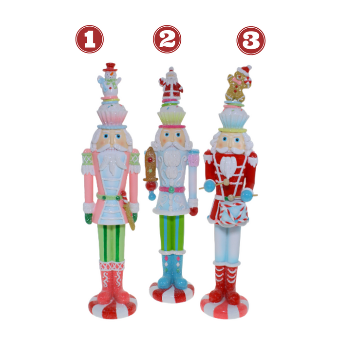 Ronis Christmas Candy Nutcrackers 40cm 3 Asstd