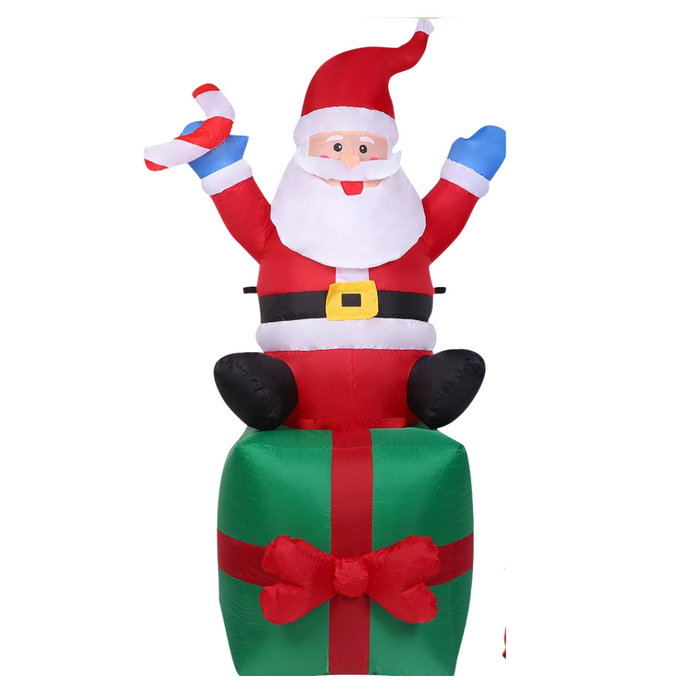 Ronis Christmas Inflatable Santa Present 180cm