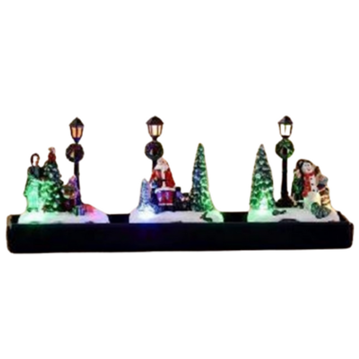 Ronis Christmas Scenes LED Light Up 3 Asstd