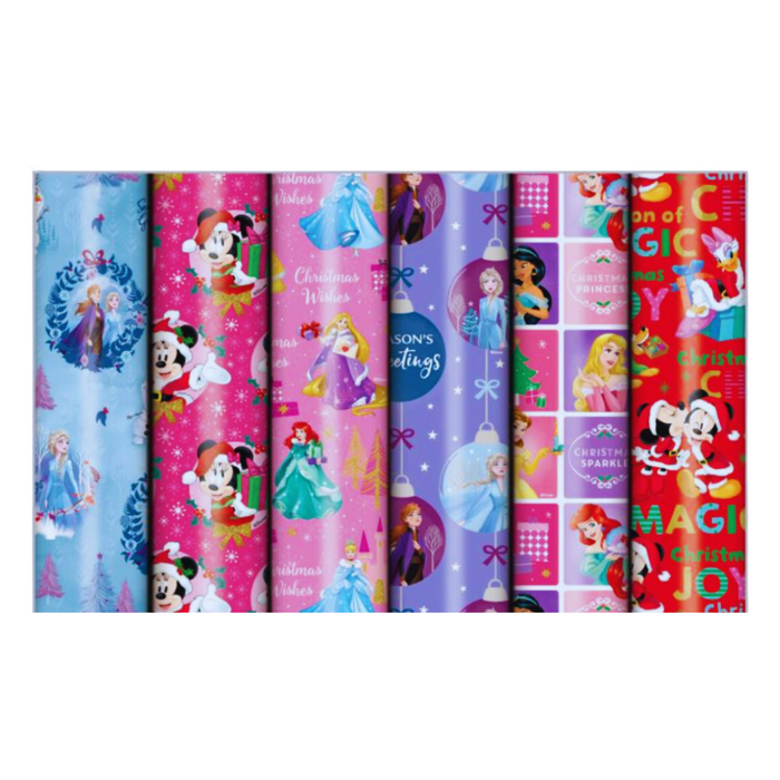 Christmas Wrap 3Mx700Mm Dsny Grl