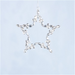 Ronis Clear Glass Star Tree Decoration 15cm