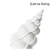 Ronis Conch Shell Stand Sculpture White 12x12x35cm