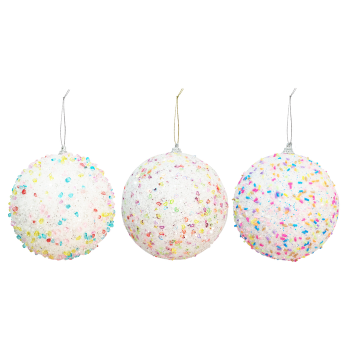 Ronis Confetti Sprinkles Bauble 3 Asstd