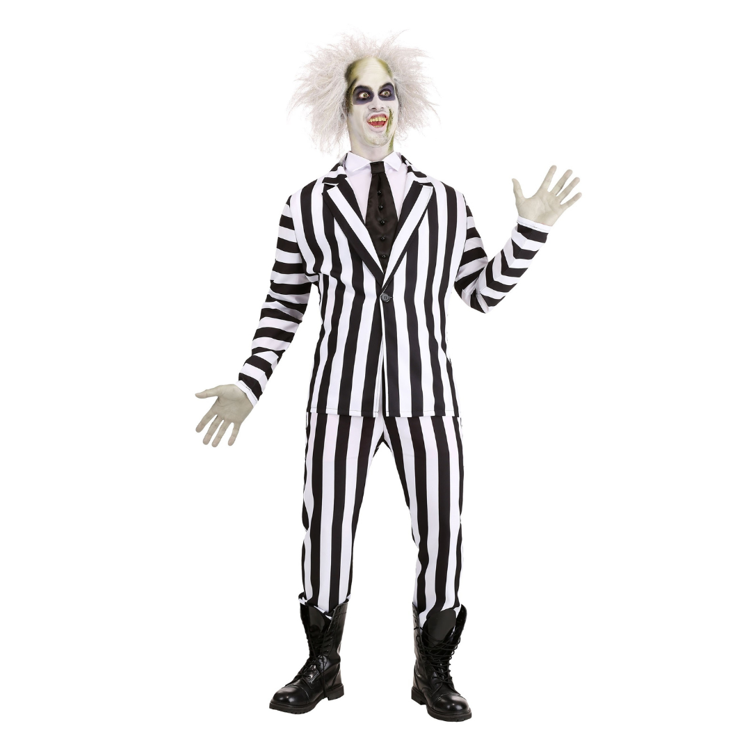 Costume Black & White Stripe Suit Adults