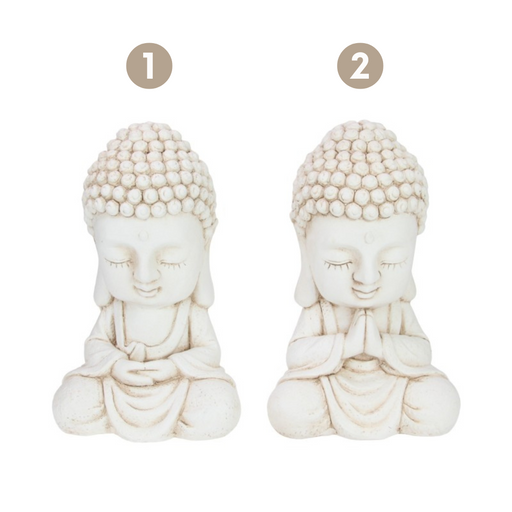 Ronis Cream Garden Buddha 34cm 2 Asstd