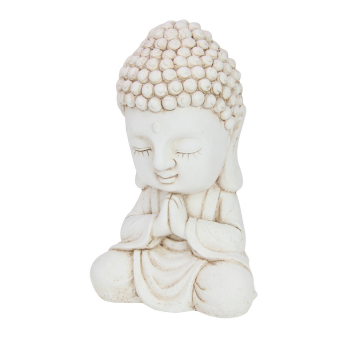 Ronis Cream Garden Buddha 34cm 2 Asstd