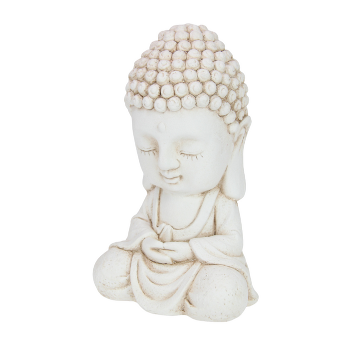 Ronis Cream Garden Buddha 34cm 2 Asstd