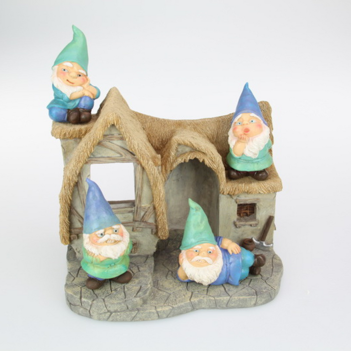 Ronis Cute Cheeky Gnomes on Barnhou 10cm 4 Asstd