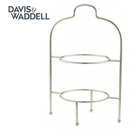 Davis & Waddell Fine Foods Bistro Two Tier Plate Stand Silver