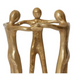 Friendship Sculpture Antique Gold 23x22x37cm