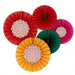 Diwali Multi-Coloured Paper Fan Decorations FSC