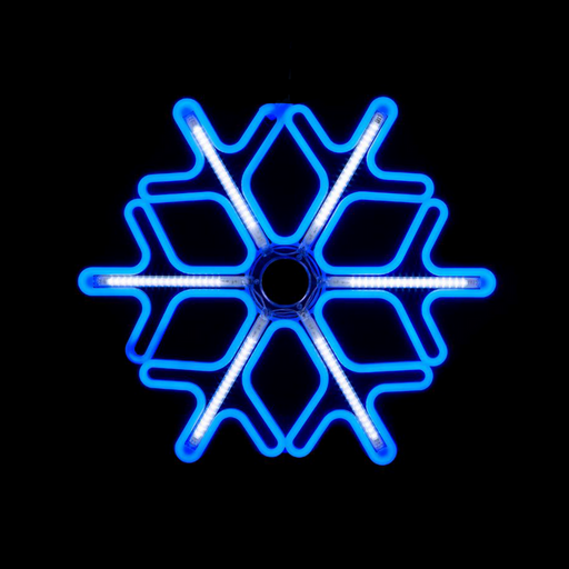 Ronis Digital Snowflake Blue+White 75cm