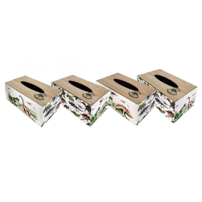 Ronis Dinosaurs Tissue Boxes 24x13.5x10cm 4 Asstd