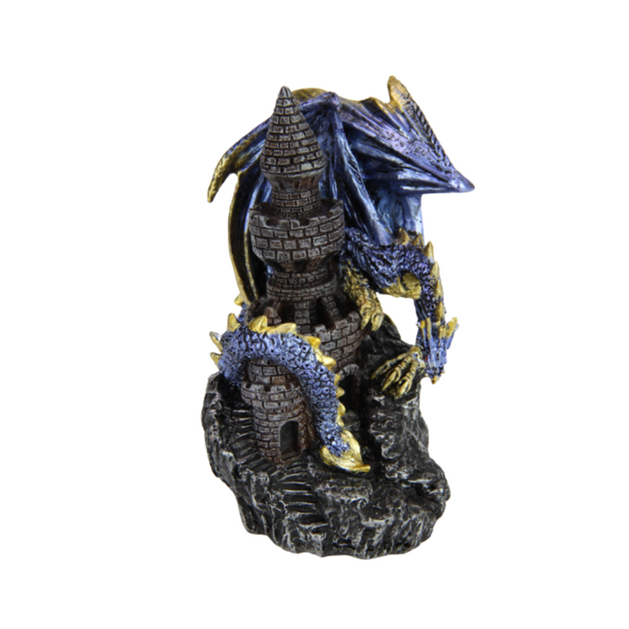 Ronis Dragon Guarding Castle Tower 14cm 2 Asstd