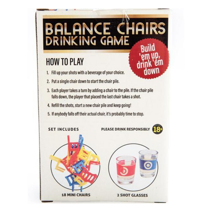 Ronis Drinking Game Balance Chairs