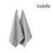 Ronis Ladelle Eco Check Kitchen Towel Grey 2pk