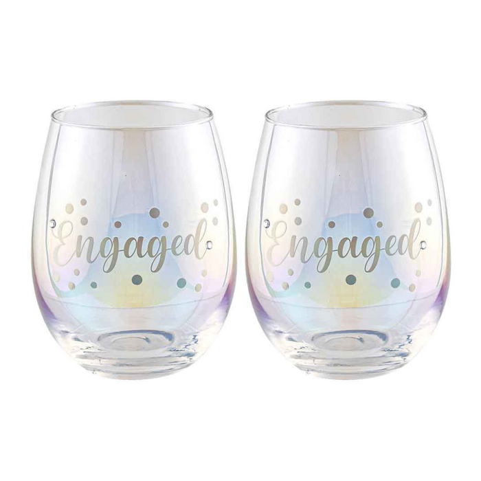 Ronis Engaged Stemless Holographic Set of 2 560ml