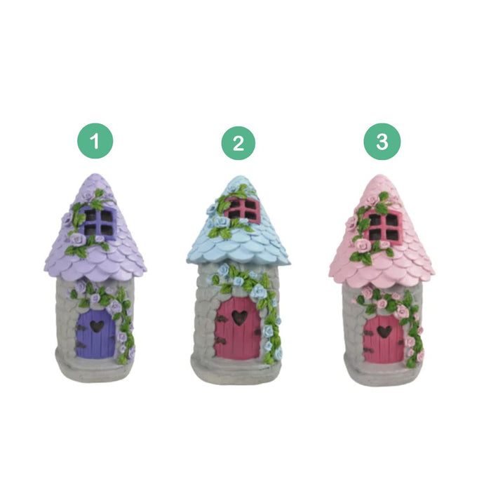 Fairy Garden Floral House 15cm