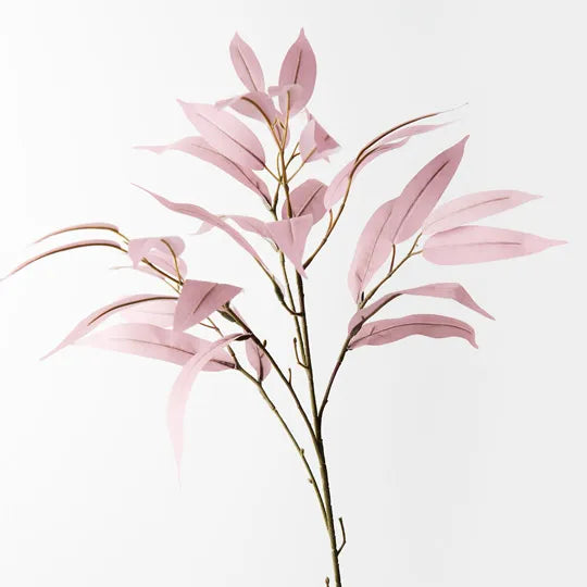 Eucalyptus Long Leaf Spray Dusty Pink 78cml