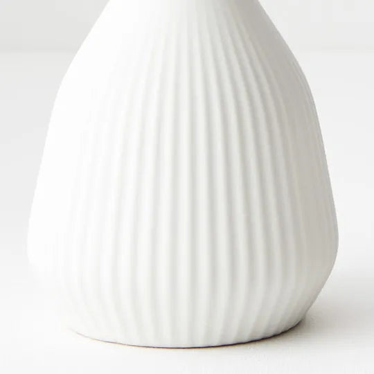 Vase Taza White 13.5cmh x 11.5cmd