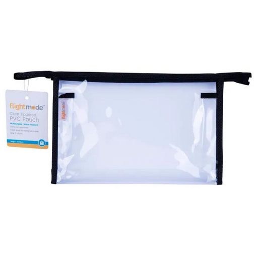 Flightmode Carry On Approved Clear Zippered PVC Pouch